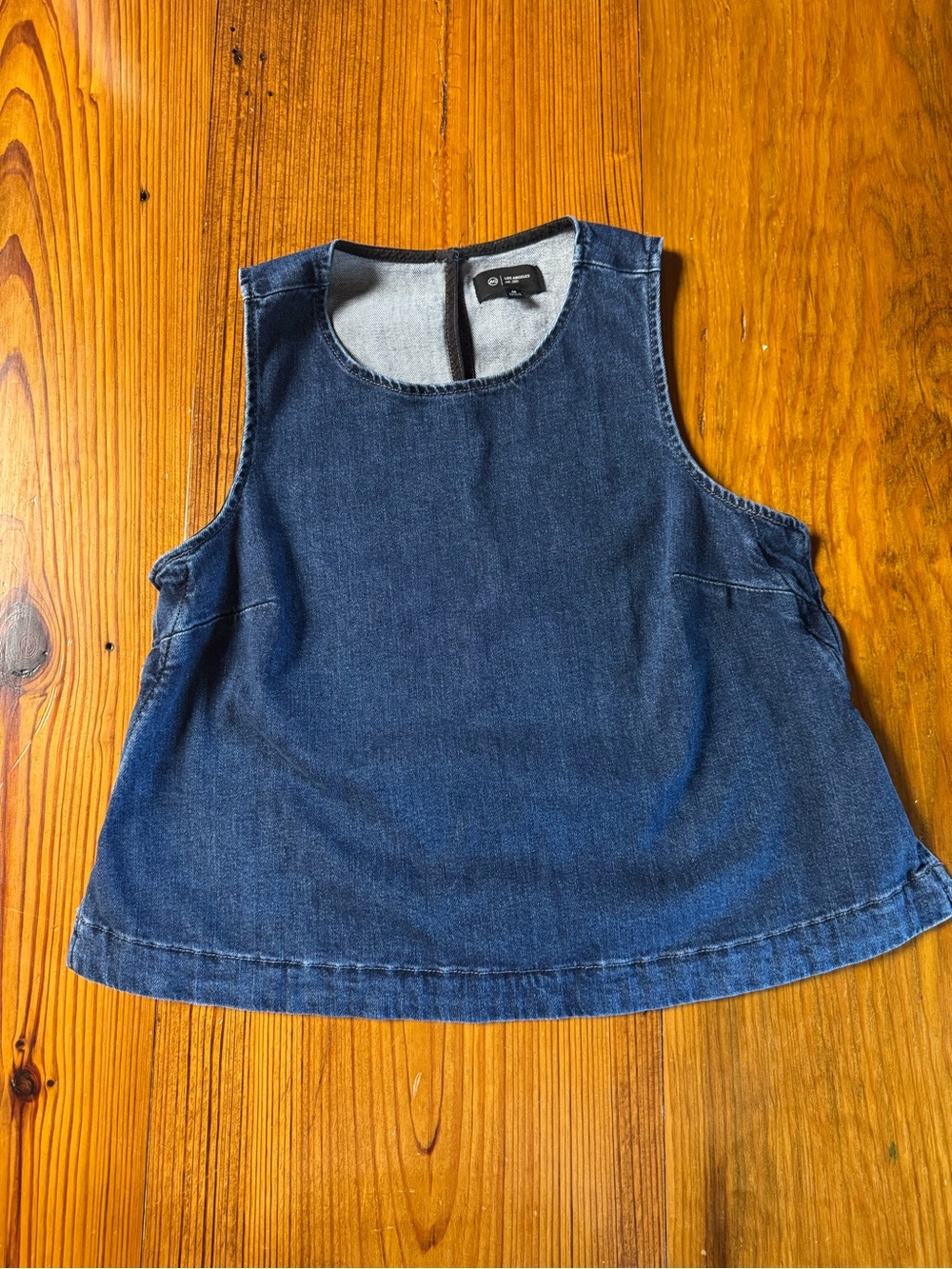 AG Sleeveless Dark Denim Tank Top size M. NWOT